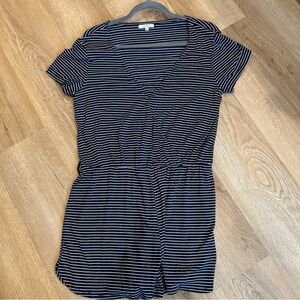 Z Supply Navy and White Striped Romper size large